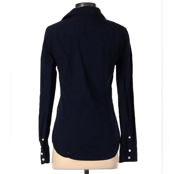 J. Crew Navy Blue Long Sleeve Button Down S - Picture 2 of 2